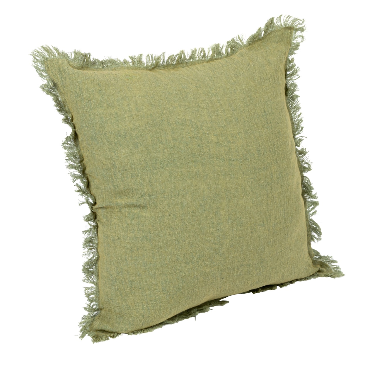 Hello Honey® Stonewashed Linen Pillow with Fringe